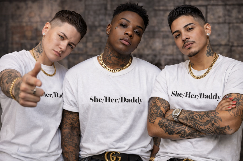 She/Her/Daddy Unisex Softstyle T-Shirt