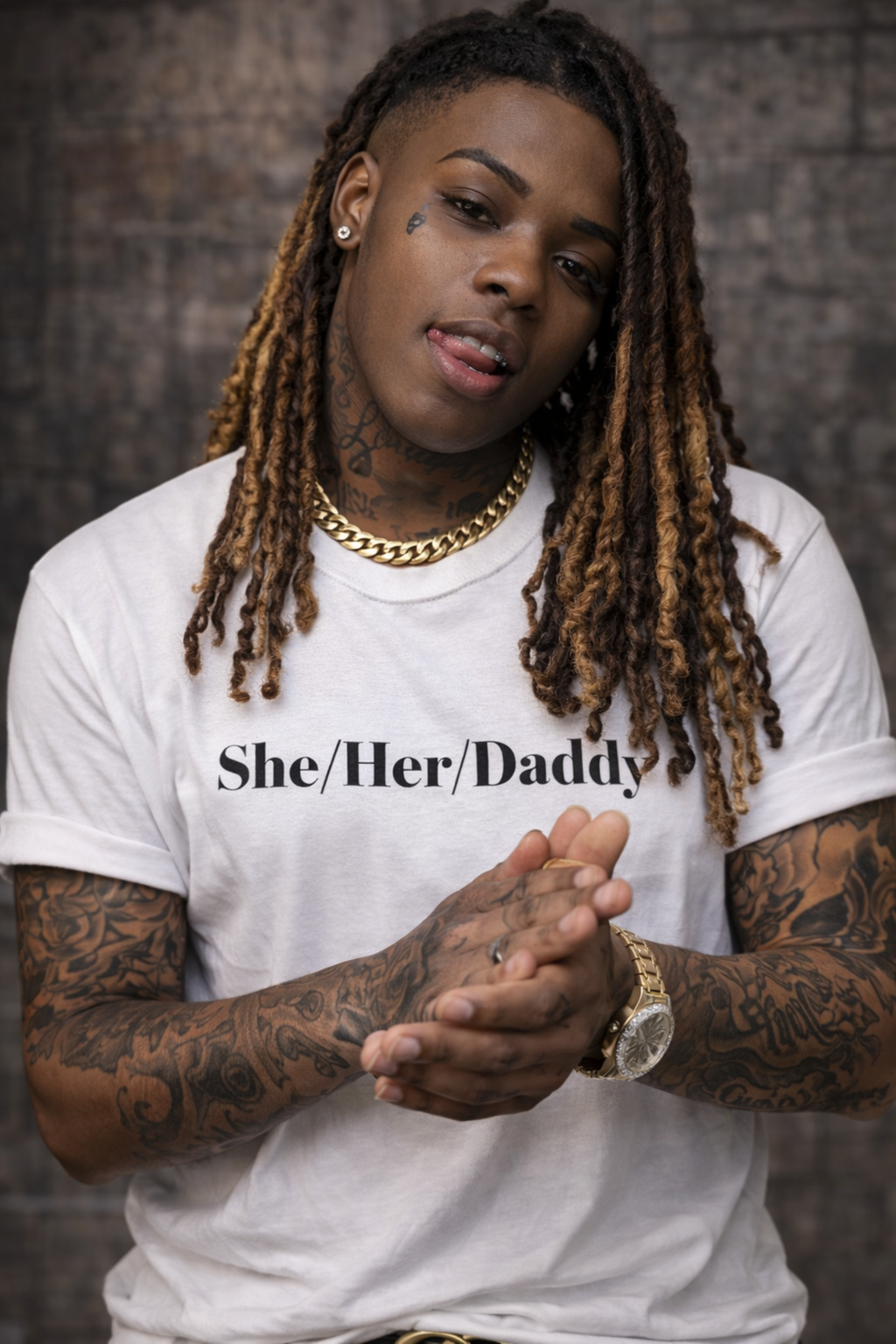 She/Her/Daddy Unisex Softstyle T-Shirt