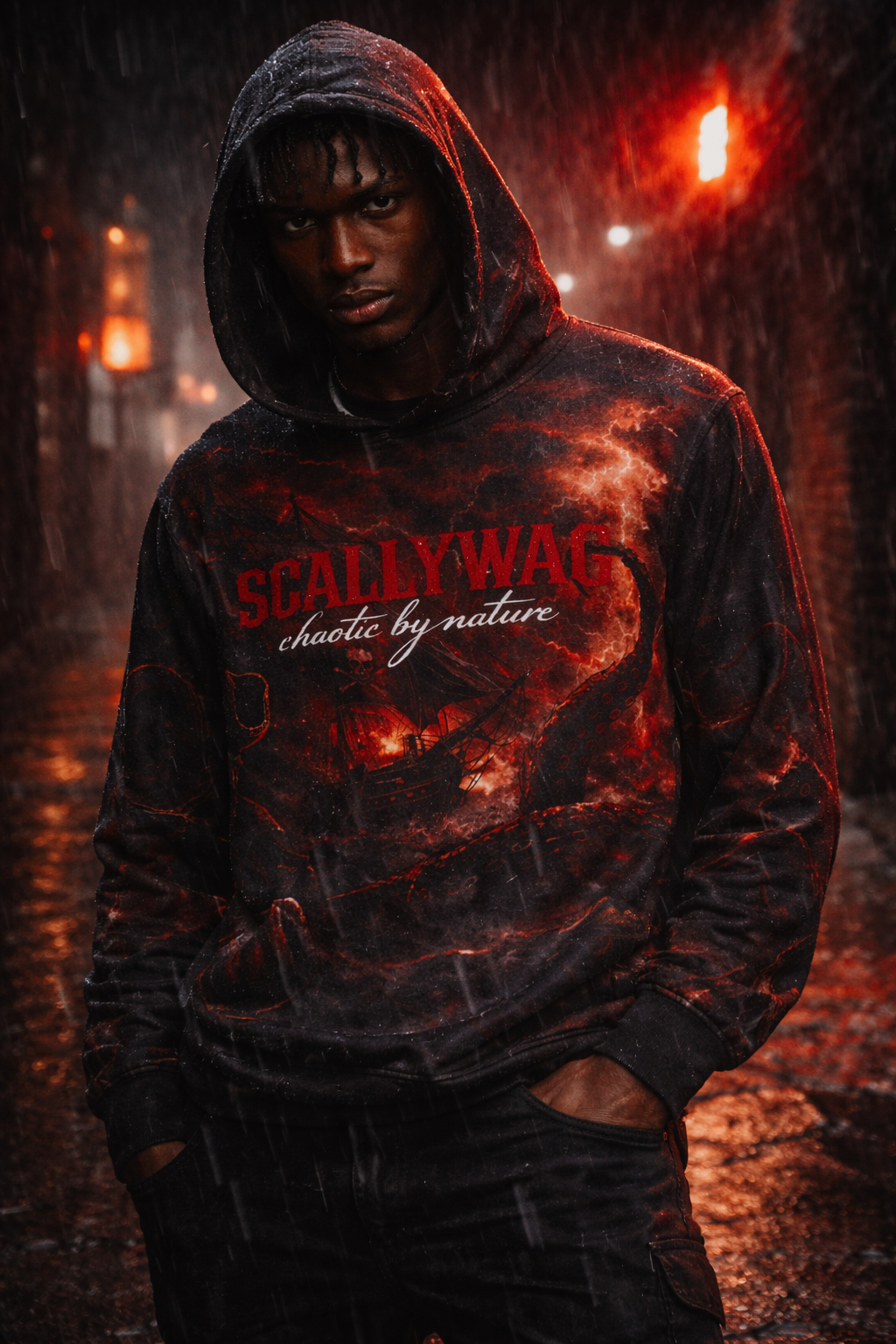 SCALLYWAG: Chaotic By Nature | Kraken Storm Hoodie