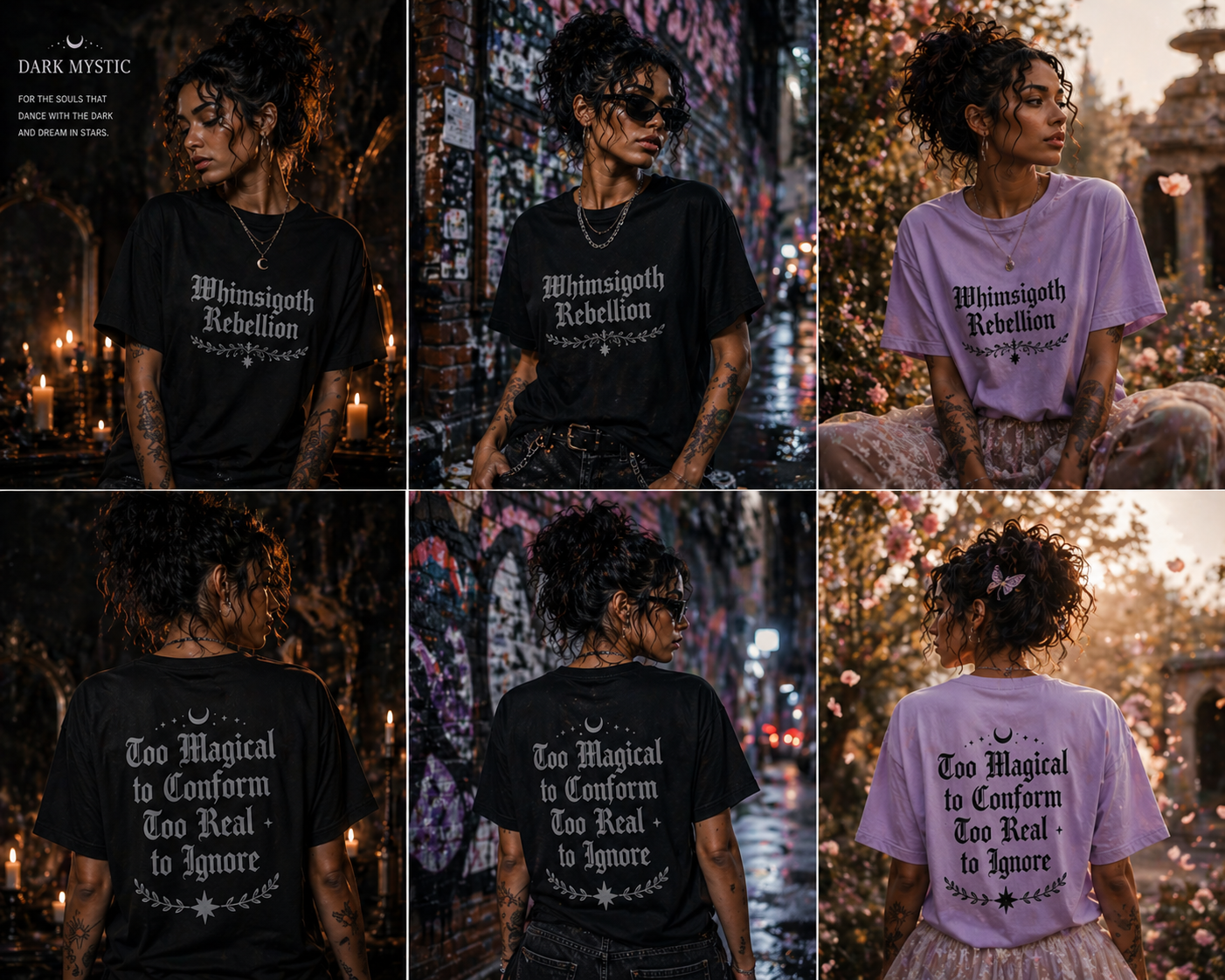 Whimsigoth Rebellion Boxy Unisex Gothic Graphic Tee