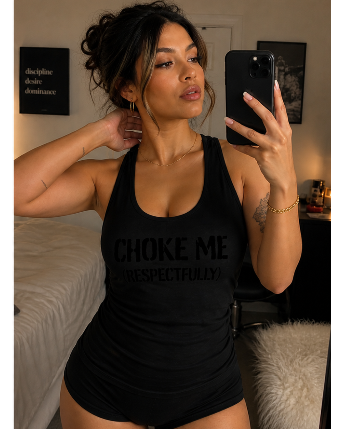 HΞXA Racerback Tank – Black
