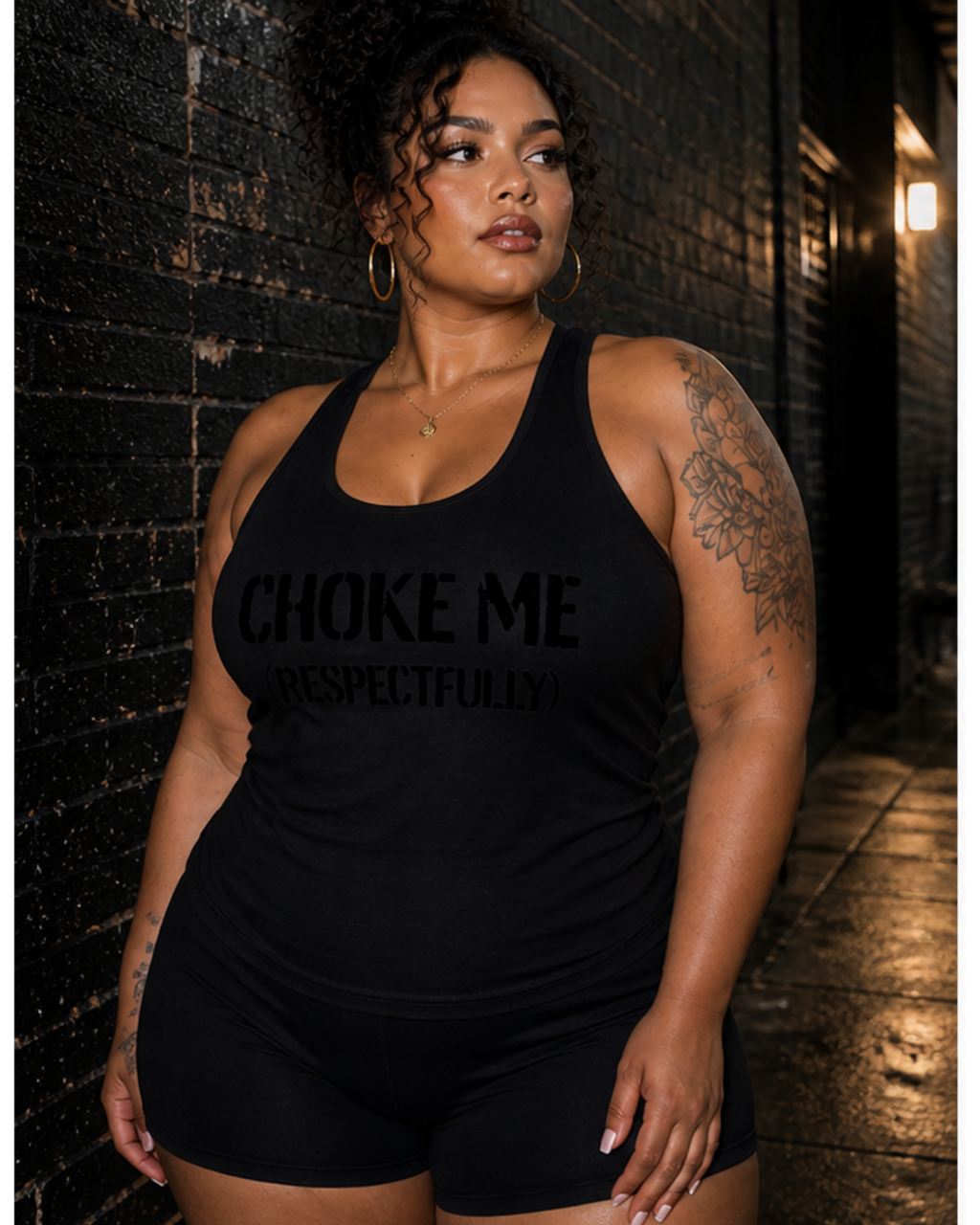 HΞXA Racerback Tank – Black