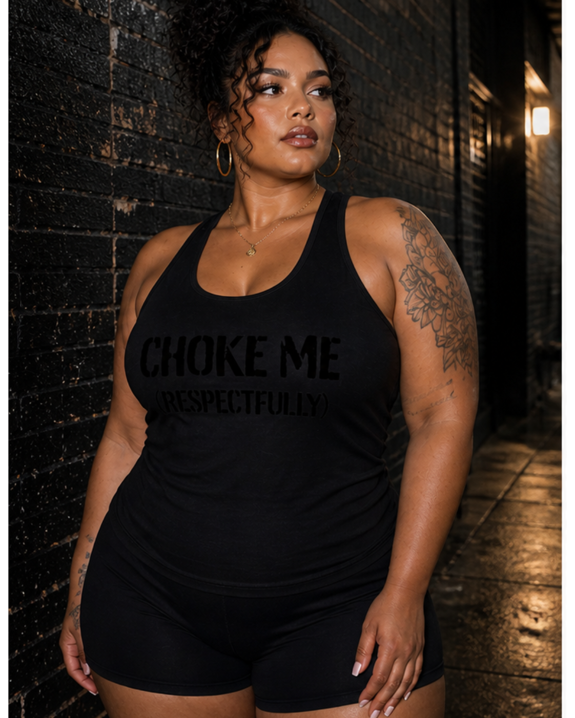 HΞXA Racerback Tank – Black