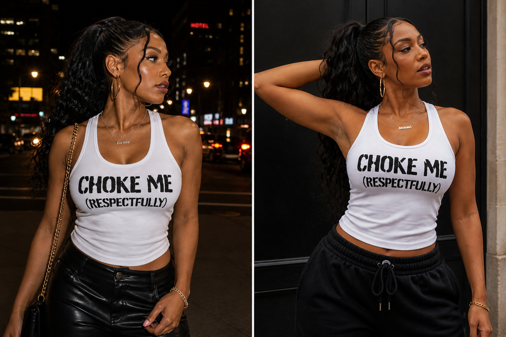 HΞXA Racerback Tank – Black