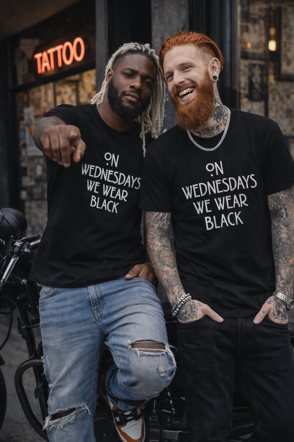 On Wednesdays We Wear Black T‑Shirt