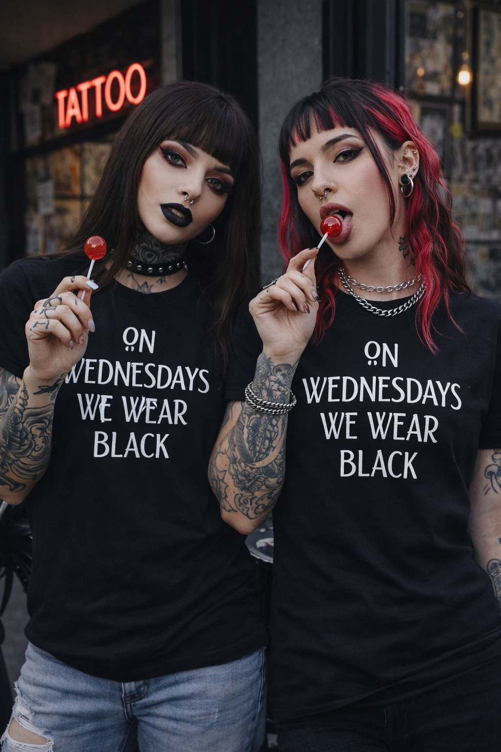 On Wednesdays We Wear Black T‑Shirt