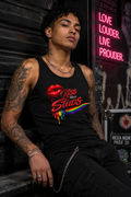 Kiss More Studs Racerback Tank  | Hexa Noir Pride '26