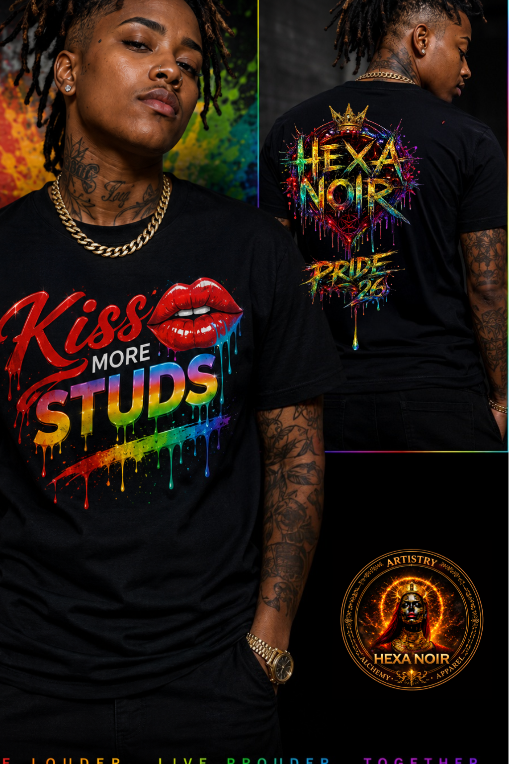 Kiss More Studs tank | Hexa Noir Pride '26