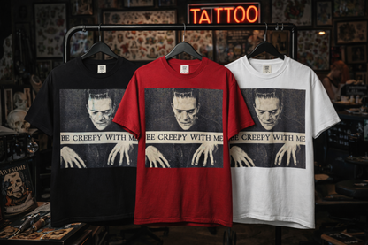 Be Creepy With Me Tee – Gothic Horror Streetwear