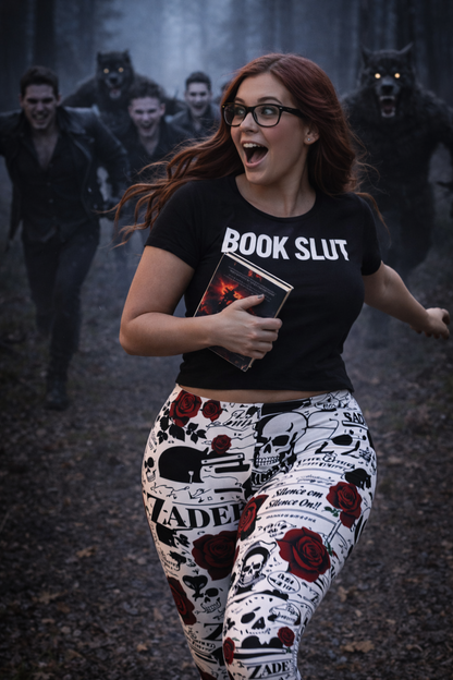 Dark Romance Collage Leggings | Bookish Goth Aesthetic | Reader Girl Outfit | Booktok Inspired