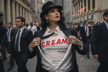 C.R.E.A.M. Tee – Same Rules, Different Players | NYC Street x Corporate Hustle Shirt