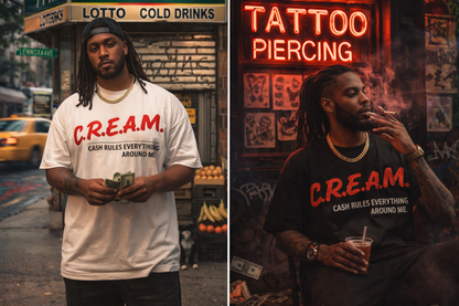 C.R.E.A.M. Tee – Same Rules, Different Players | NYC Street x Corporate Hustle Shirt
