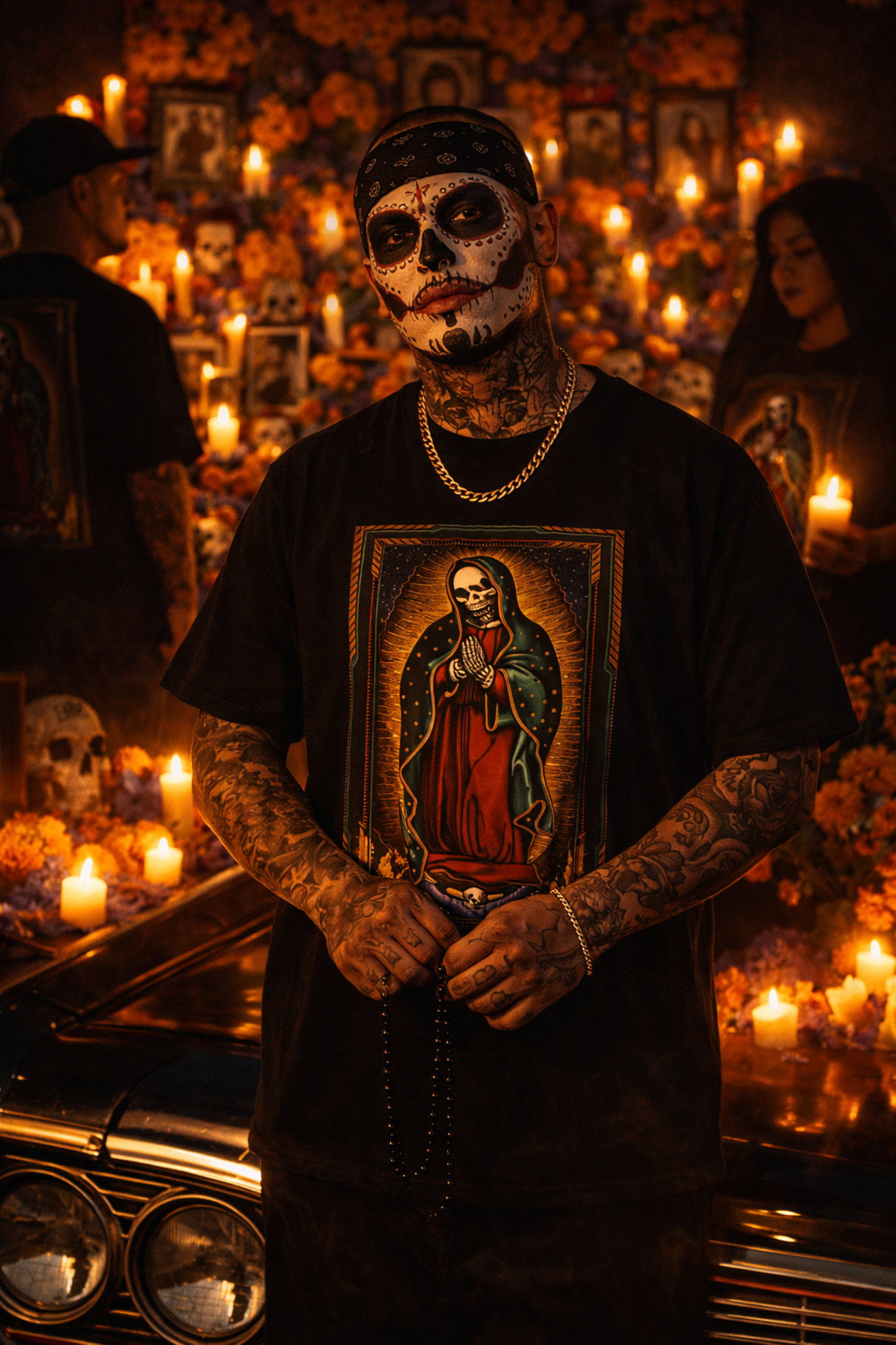 Día de los Muertos Skeleton Virgin T-Shirt, Softstyle Unisex Tee