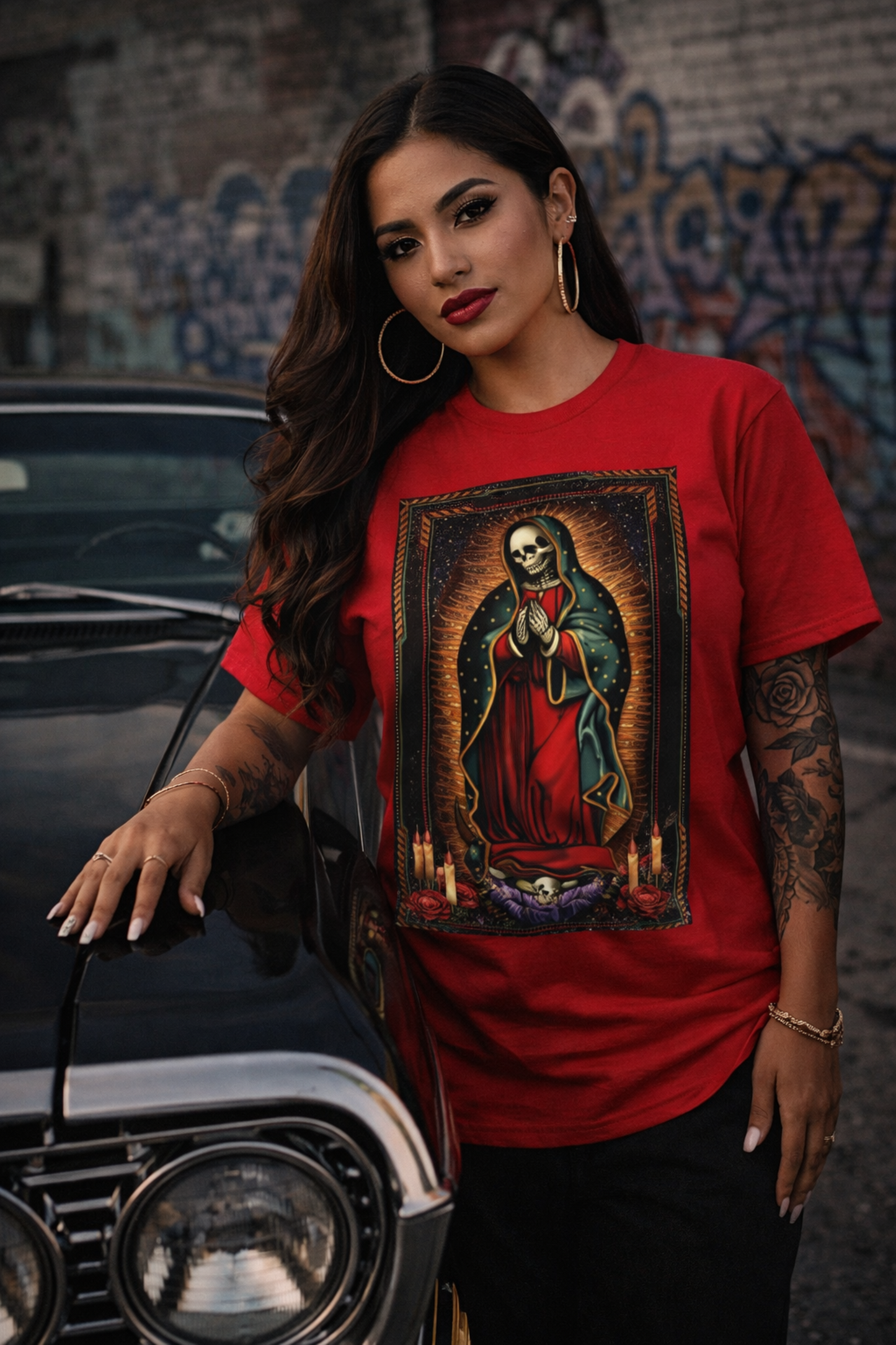 Día de los Muertos Skeleton Virgin T-Shirt, Softstyle Unisex Tee