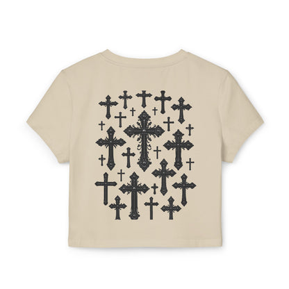 Holy Water Women's Baby Tee, Holy Pressure.