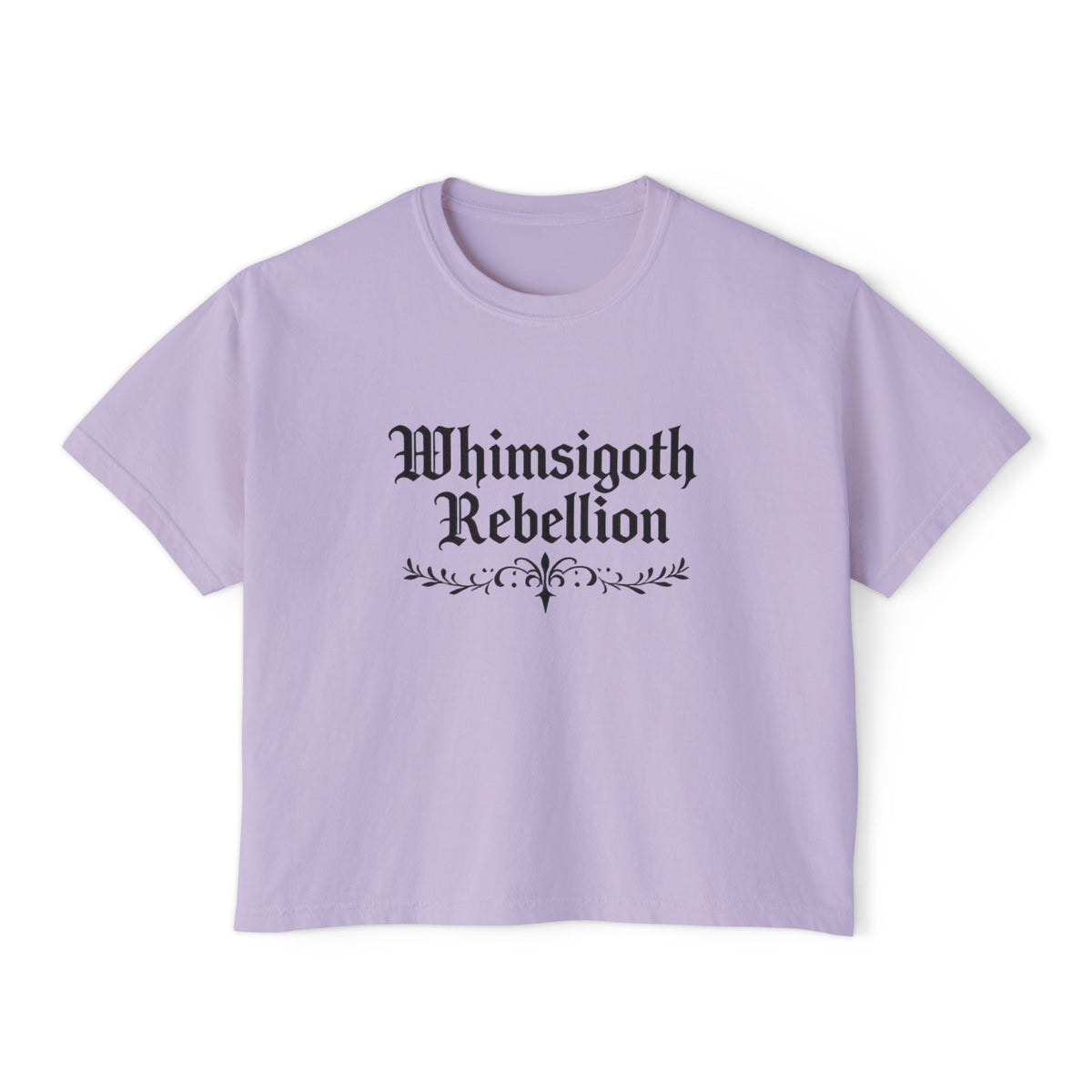 Whimsigoth Rebellion Boxy Tee — “Too Magical to Conform, Too Real to Ignore” Gothic Graphic Shirt