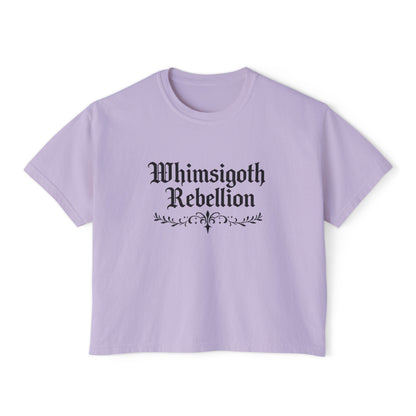 Whimsigoth Rebellion Boxy Tee — “Too Magical to Conform, Too Real to Ignore” Gothic Graphic Shirt