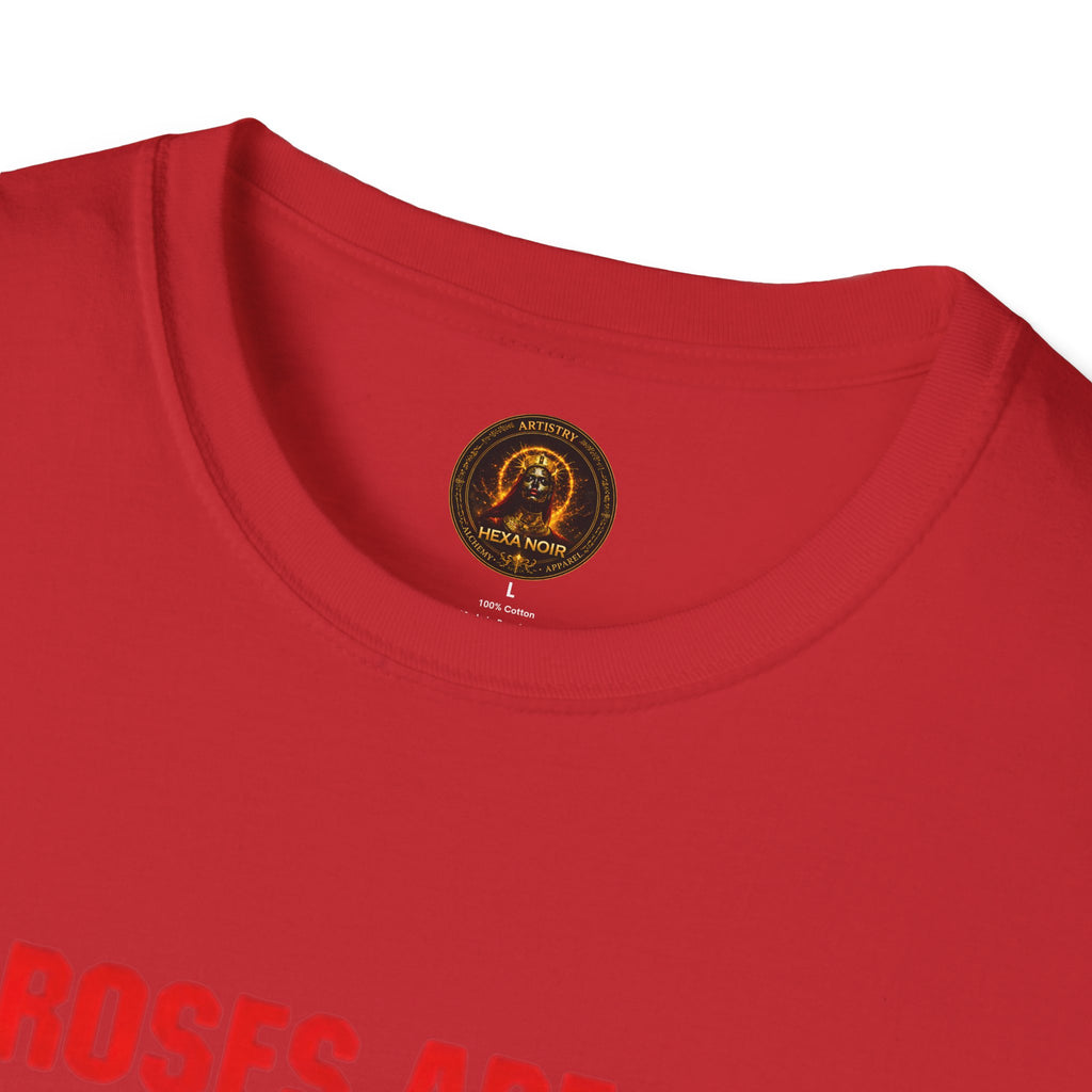 "Roses Are Red, People Are Fake" Unisex Cotton Graphic Tee