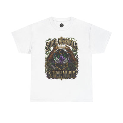 Sage, Crystals, and Trap Music, Casual Wear, Gift for Music Lovers, Spiritual Tee