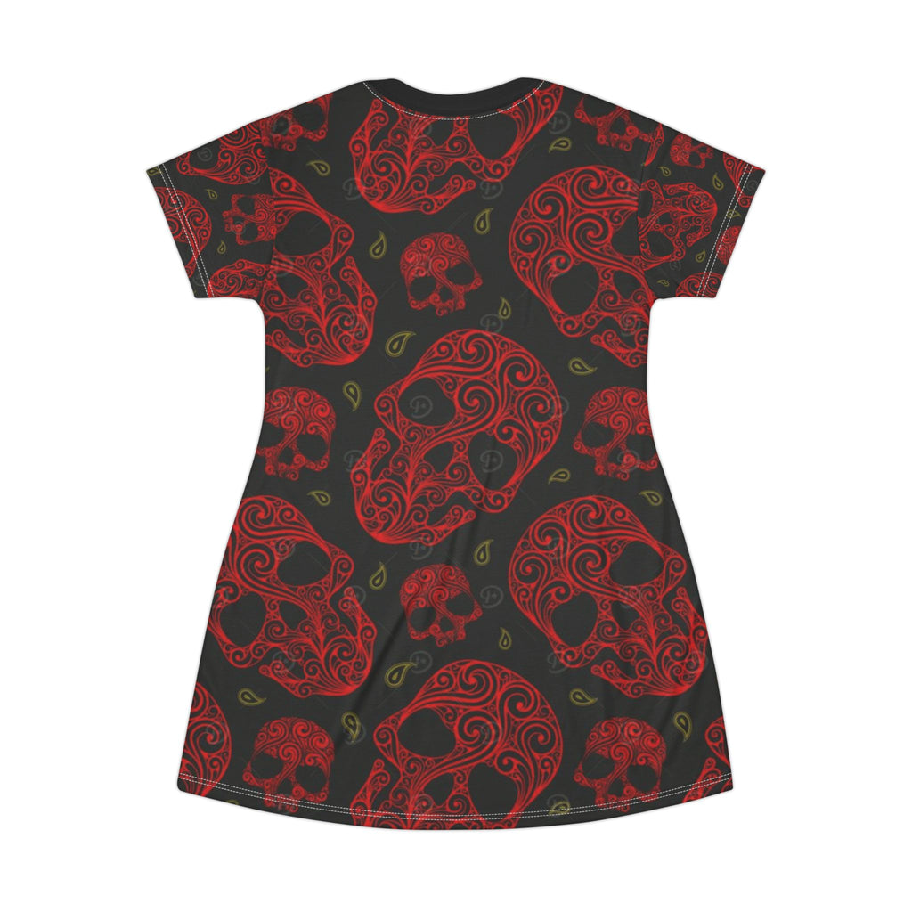 Blood Rose Skull Dress – Gothic Luxe Collection