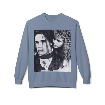 Vampire Romance Fleece Crewneck Sweatshirt, Cozy Sweatshirt, Gothic Fashion