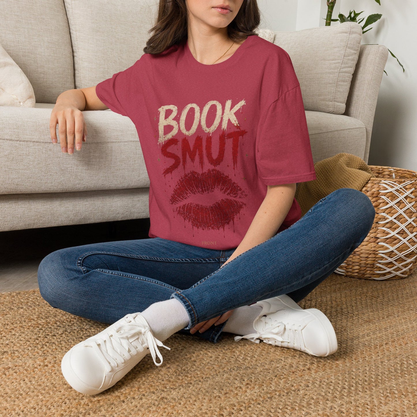 Book Smug  Lettering Tee  – Dark Romance Reader Aesthetic