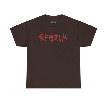 REDRUM' Design, Spooky T-Shirt, Halloween Apparel, Horror Movie Fan Gift, Unique Graphic Tee