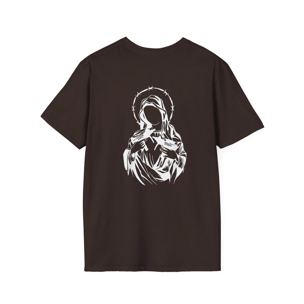 Sacred Mary Outline Minimalist Madonna T-Shirt