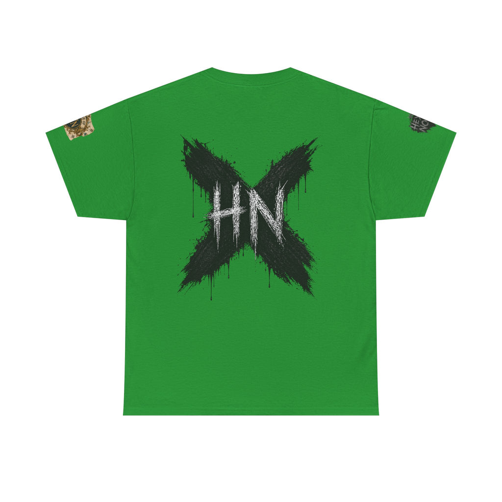Thick & Thriving Graphic Tee — Bold Gothic Lettering with Distressed X Back