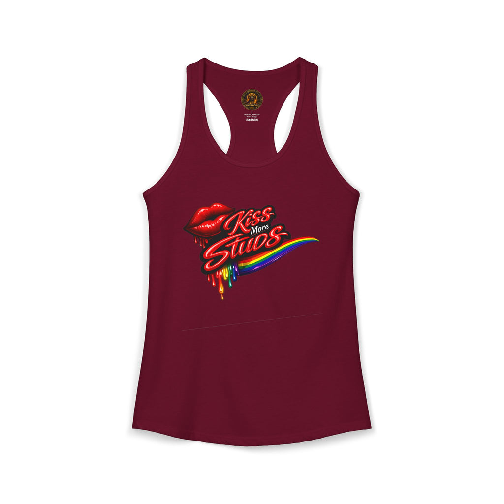 Kiss More Studs Racerback Tank  | Hexa Noir Pride '26