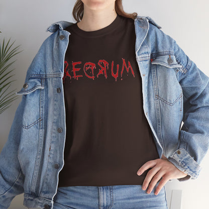 REDRUM' Design, Spooky T-Shirt, Halloween Apparel, Horror Movie Fan Gift, Unique Graphic Tee