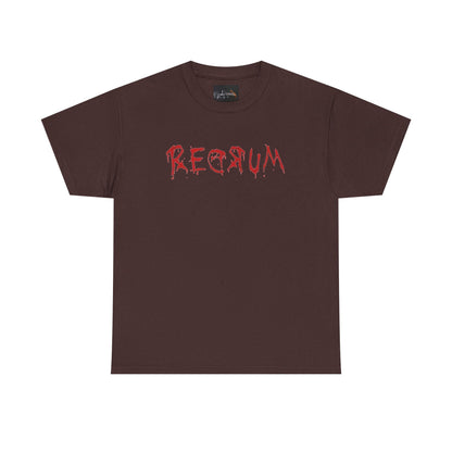 REDRUM' Design, Spooky T-Shirt, Halloween Apparel, Horror Movie Fan Gift, Unique Graphic Tee