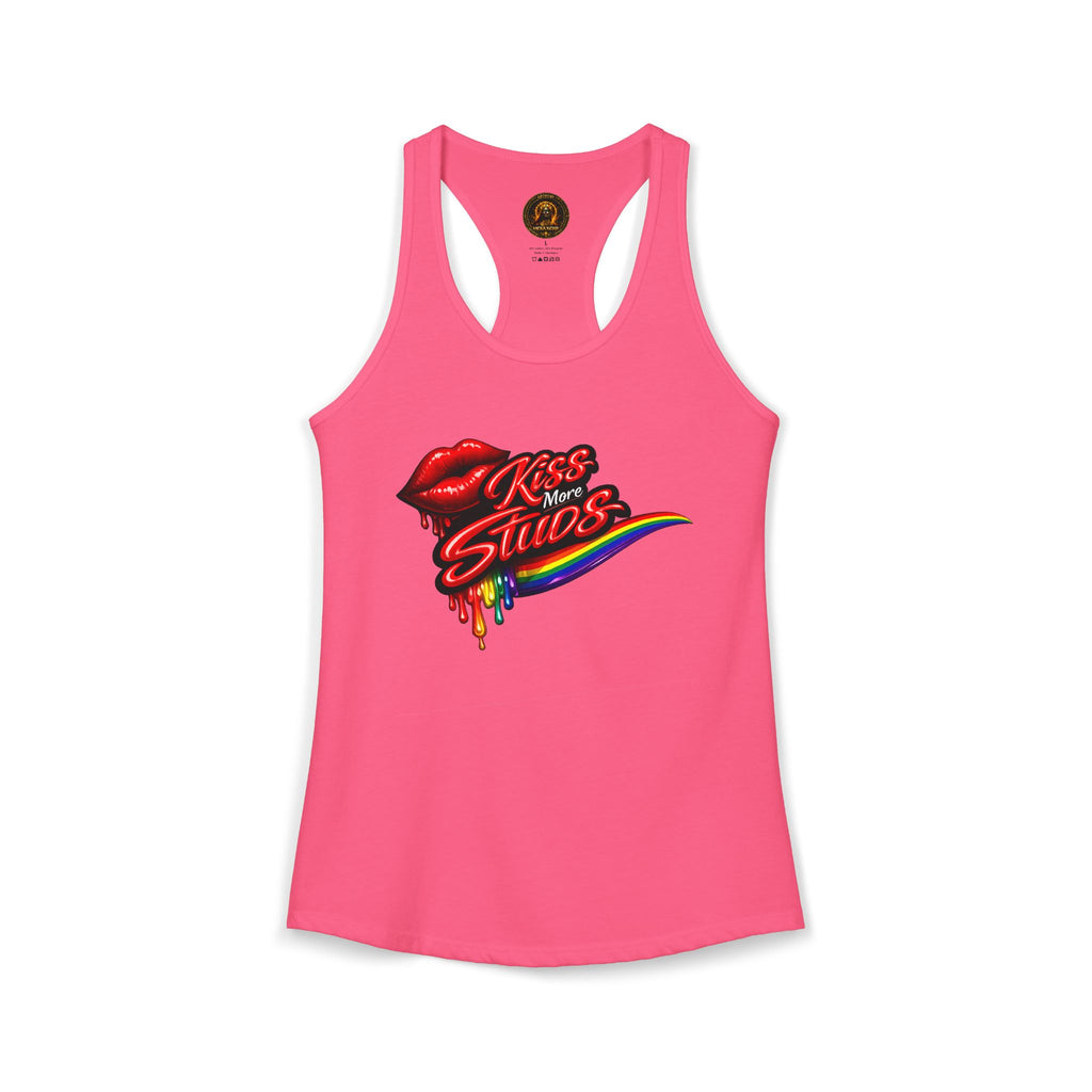 Kiss More Studs Racerback Tank  | Hexa Noir Pride '26