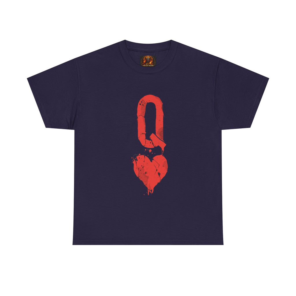 Queen of Hearts Unisex Graphic Tee — Romantic Playing Card Design