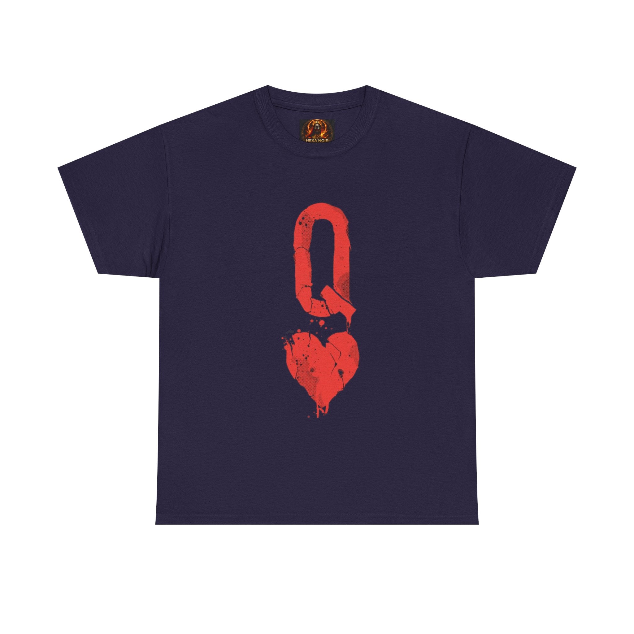 Queen of Hearts Unisex Graphic Tee — Romantic Playing Card Design