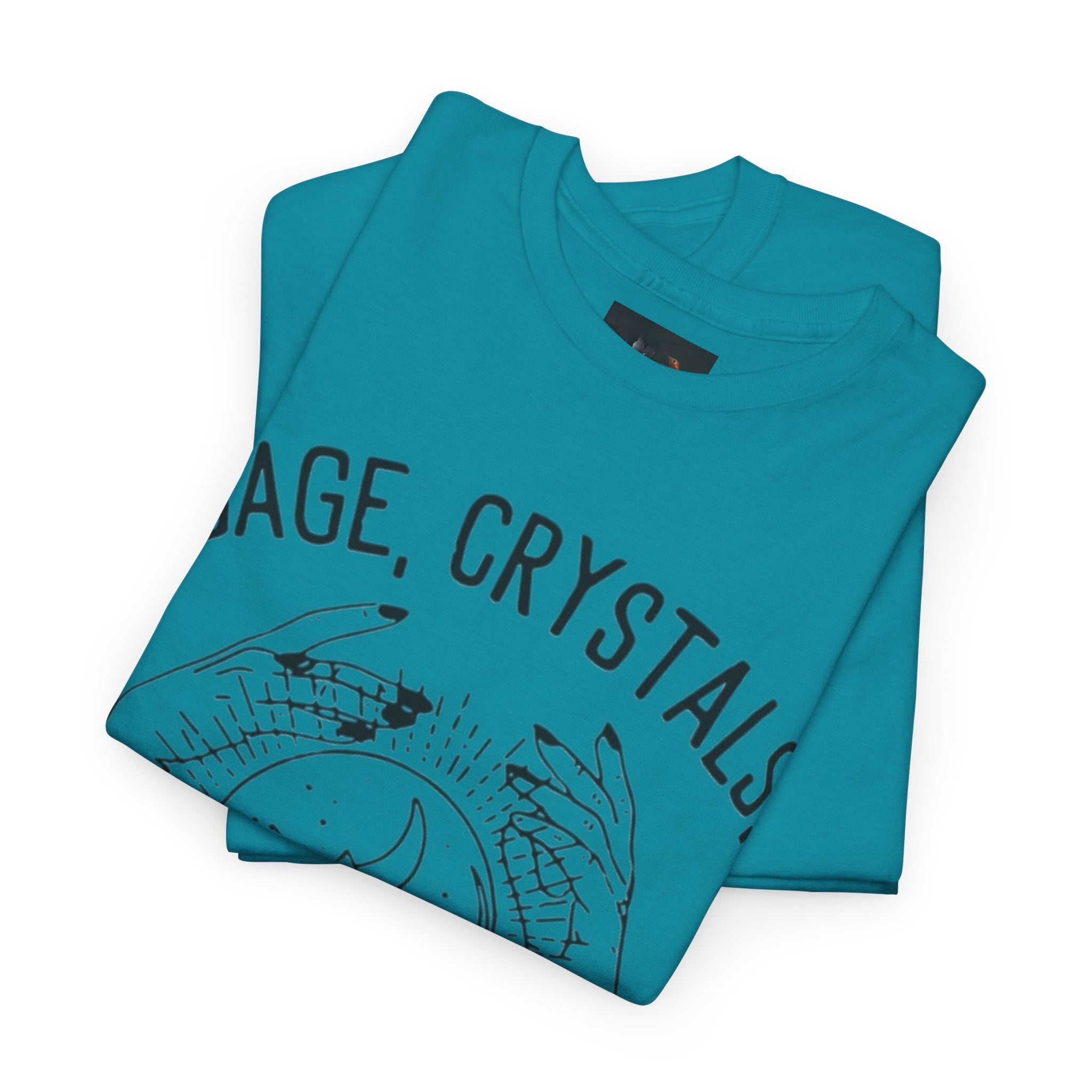 Salvia, Cristalli e Trap Music, Abbigliamento casual, Regalo per amanti della musica, Maglietta spirituale