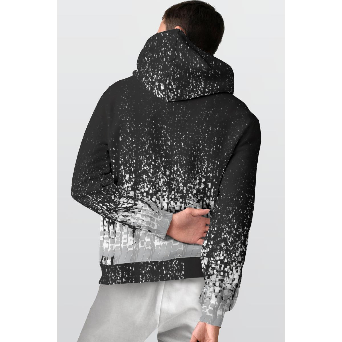 Hexa Noir Nocturnal Collection: Raven Static Hoodie