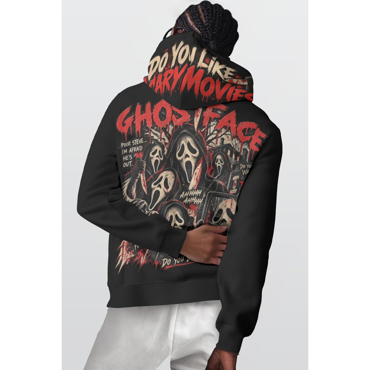 Do You Like Scary Movies Ghostface graphic tee by Hexa Noir