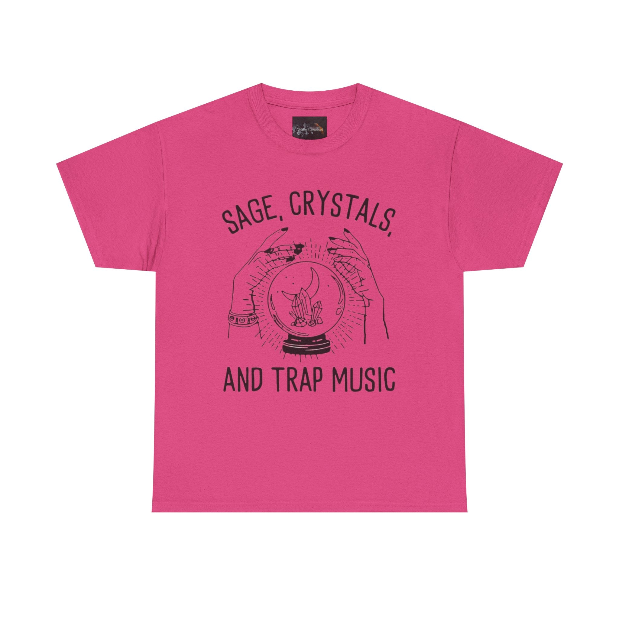 Salvia, Cristalli e Trap Music, Abbigliamento casual, Regalo per amanti della musica, Maglietta spirituale