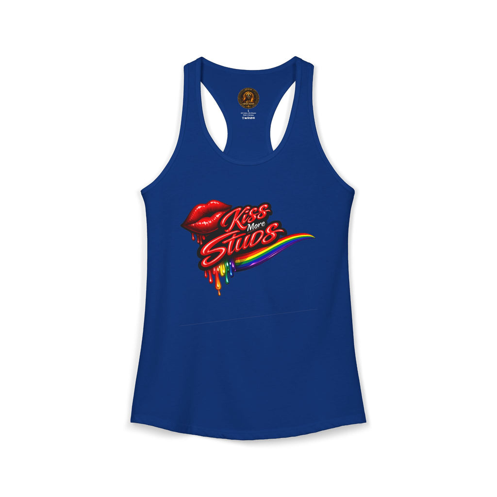 Kiss More Studs Racerback Tank  | Hexa Noir Pride '26