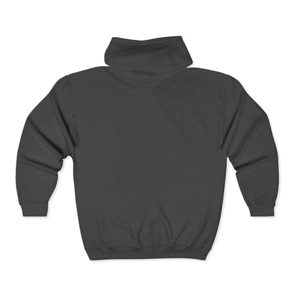 Ashe Graphic Zip Hoodie, Cozy Unisex Hooded Sweatshirt