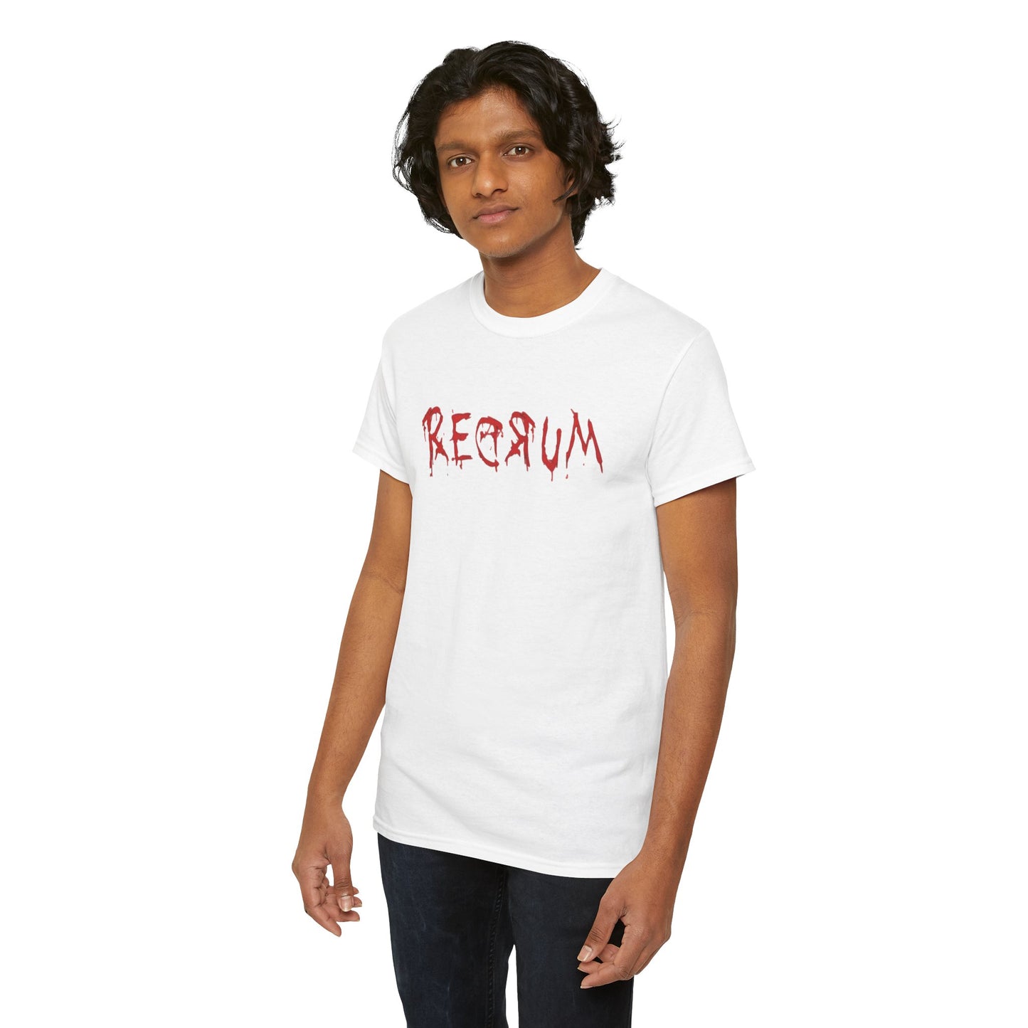 REDRUM' Design, Spooky T-Shirt, Halloween Apparel, Horror Movie Fan Gift, Unique Graphic Tee