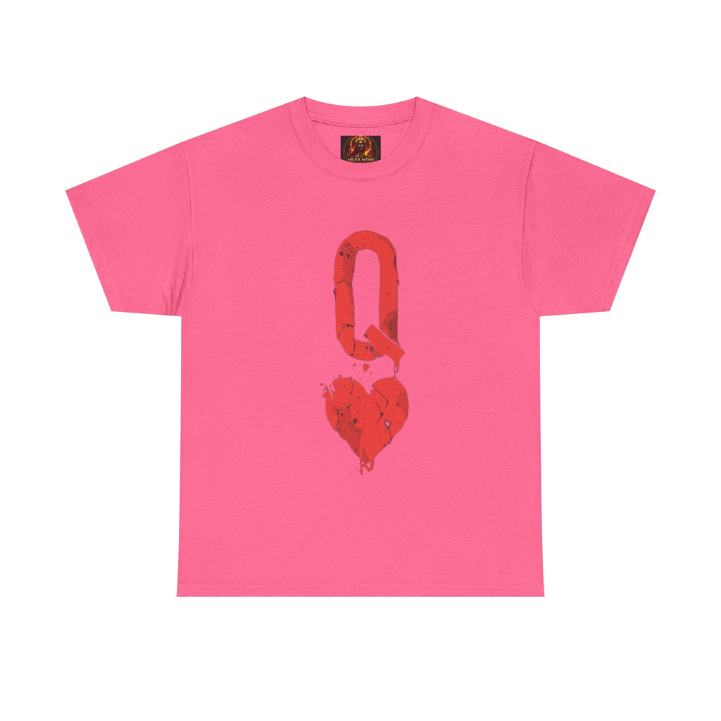 Queen of Hearts Unisex Graphic Tee — Romantic Playing Card Design