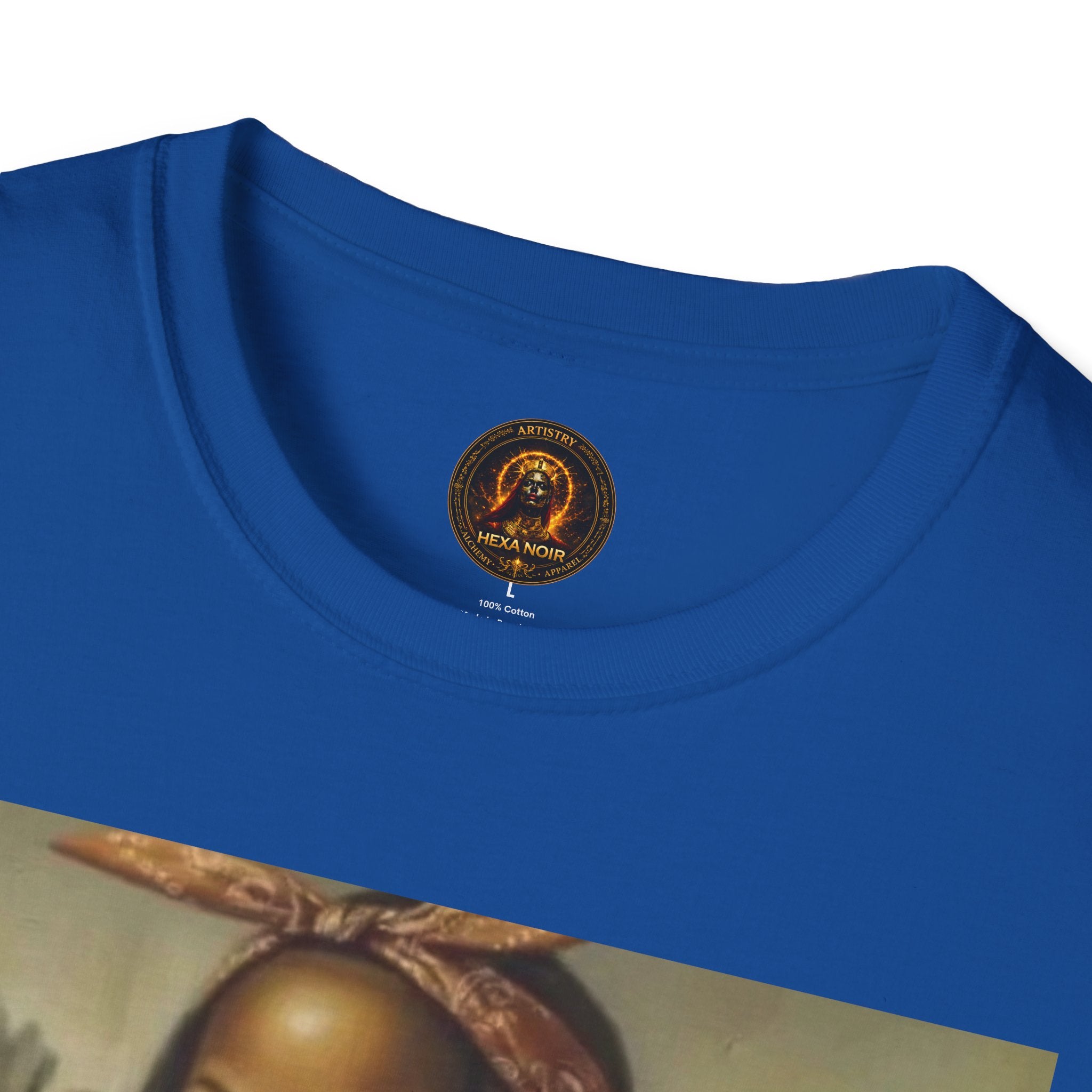 Mona Lisa Sipping Tea Unisex Graphic Tee — Vintage Renaissance Art