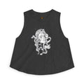 Medusa Illustration Crop Top — Mythical Goddess Graphic Tank