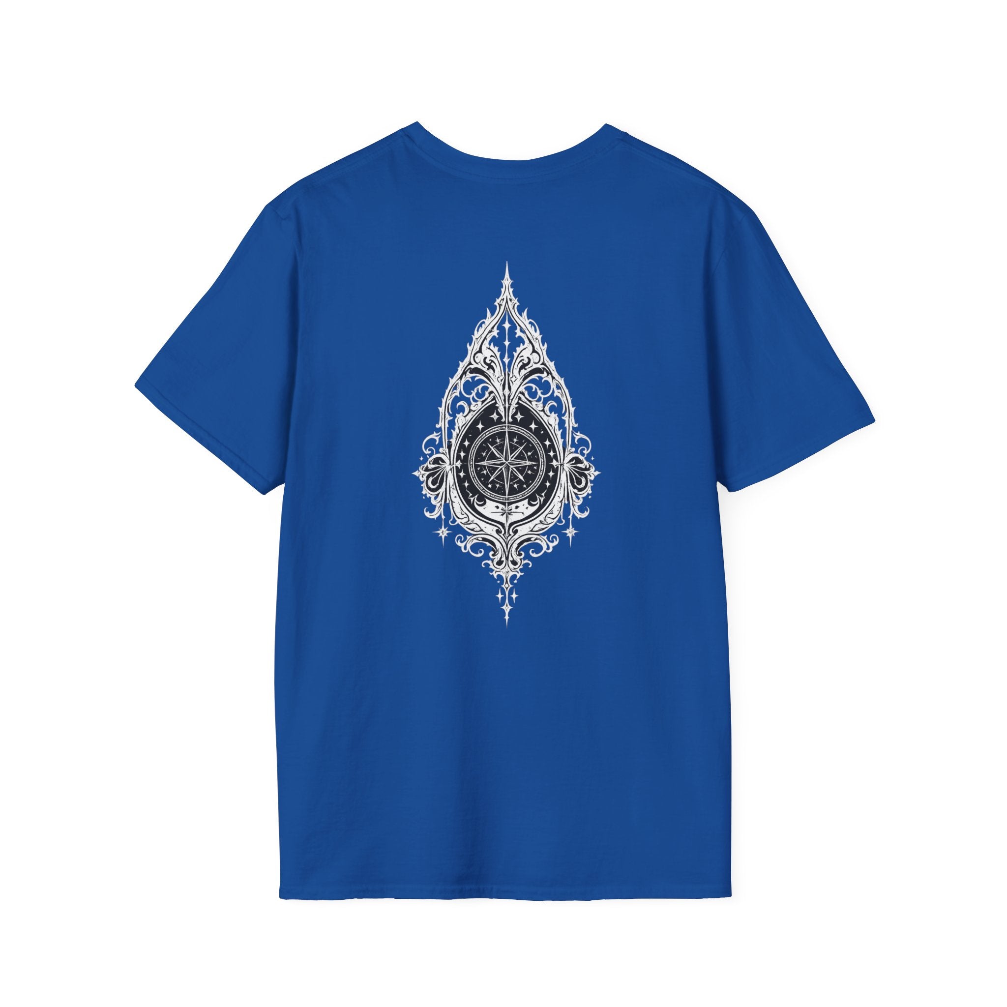 Compass Rose Vintage Nautical Back Print Unisex Graphic Tee