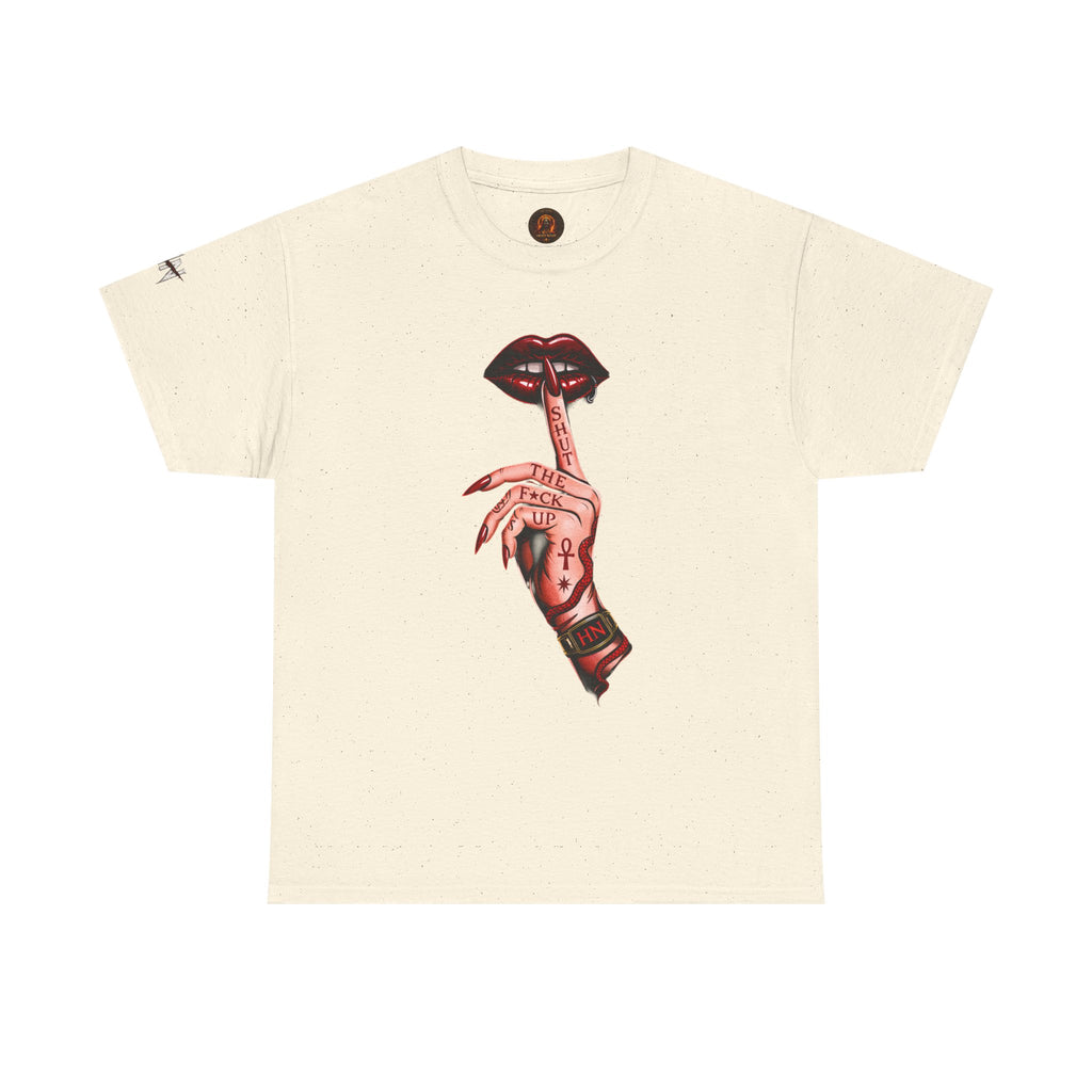 SILENCE. Unisex Statement Graphic Tee — Minimalist Dark Aesthetic
