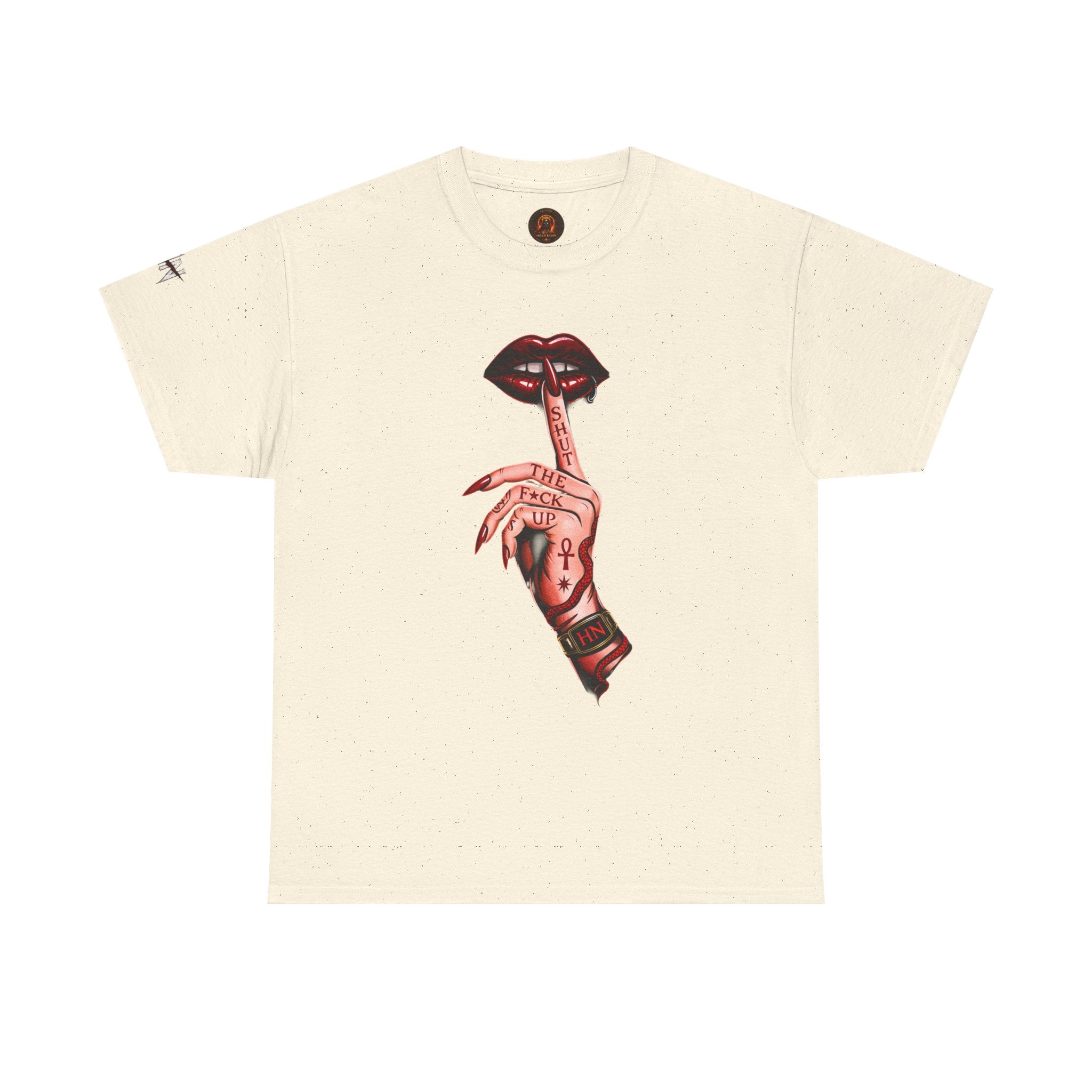 SILENCE. Unisex Statement Graphic Tee — Minimalist Dark Aesthetic