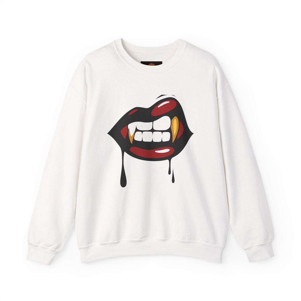 Vampire Bite Crewneck Sweatshirt | Gothic Streetwear | Dark Feminine Fashion | Edgy Alt Style |