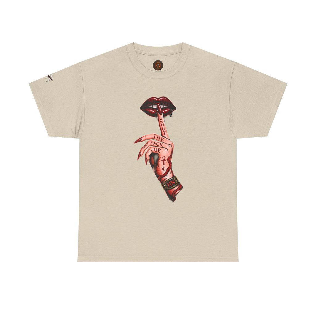 SILENCE. Unisex Statement Graphic Tee — Minimalist Dark Aesthetic